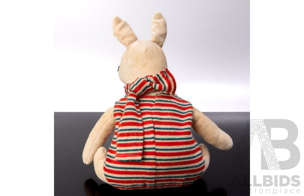 Fantastic Set Local Hand Made Winnie the Pooh Soft Toys Comprising Pooh Bear, Eeyore, Piglet, Kanga, Roo and Tiger