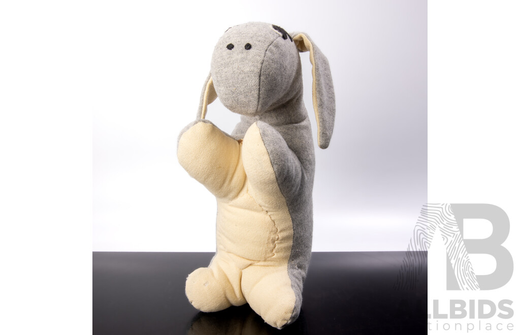 Fantastic Set Local Hand Made Winnie the Pooh Soft Toys Comprising Pooh Bear, Eeyore, Piglet, Kanga, Roo and Tiger