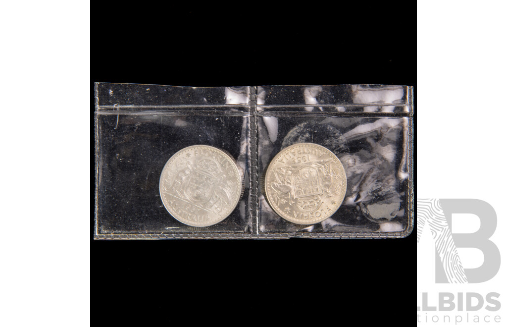 Australian 1957 and 1958 UNC Florins