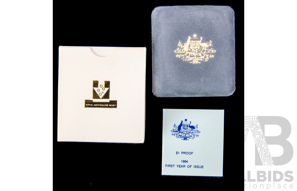 Australian 1984 First year $1 PROOF coin.