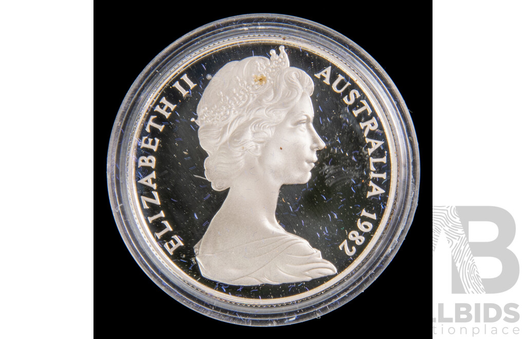 Australian 1982 Brisbane Games $ 10 Proof silver coin.