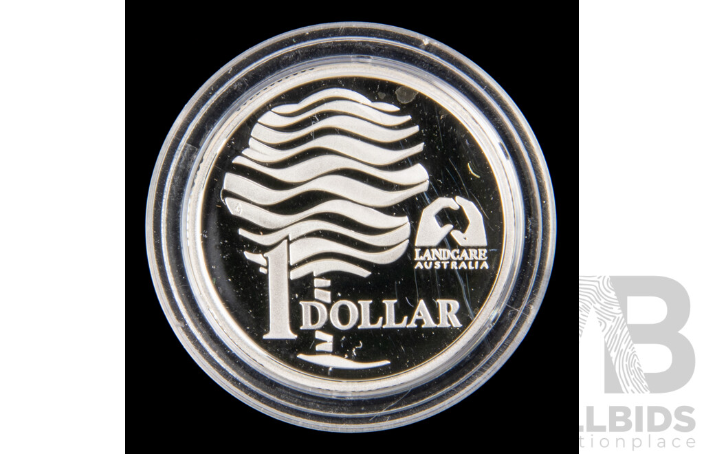 Australian 1993 Silver proof one dollar coin.