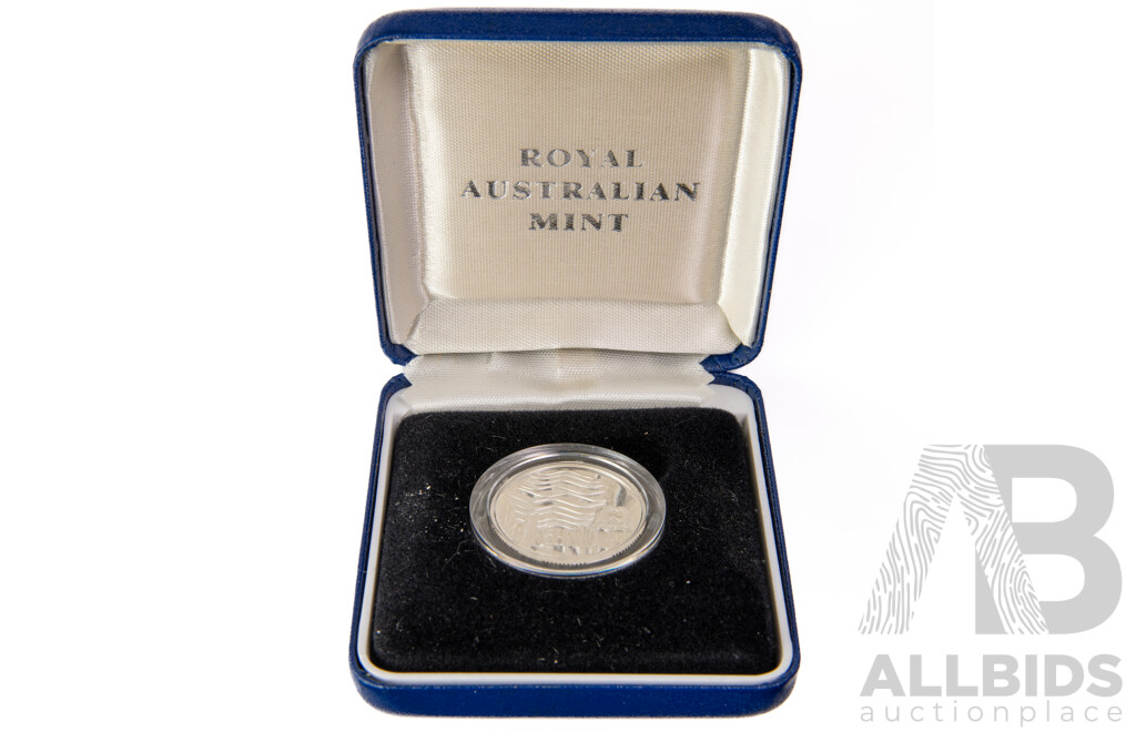 Australian 1993 Silver proof one dollar coin.