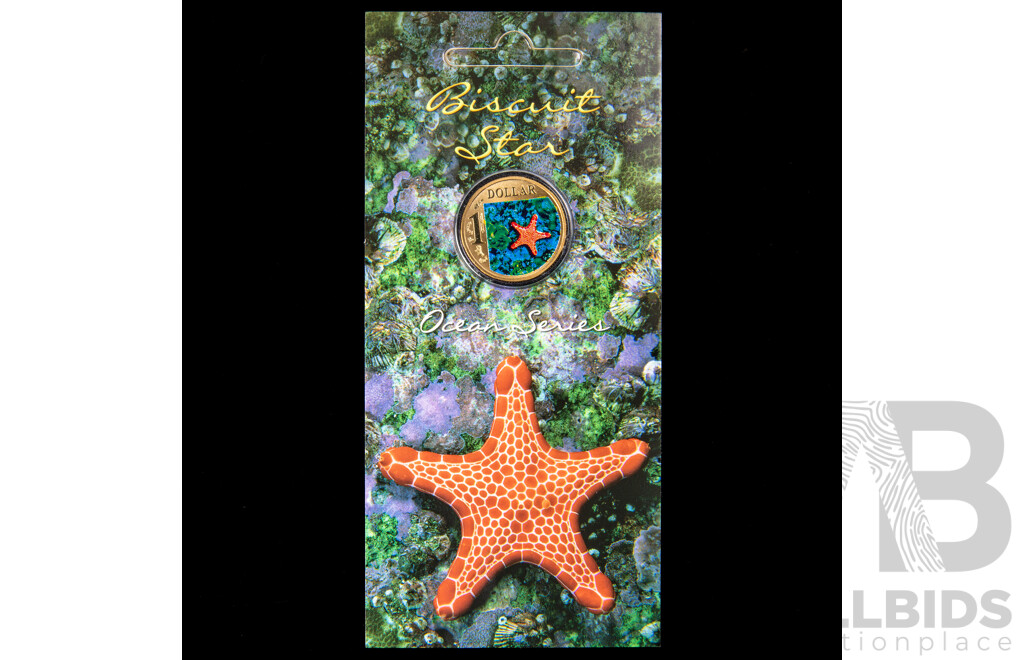 Australian 2007 RAM $1 coin . Biscuit Star, Ocean Series.