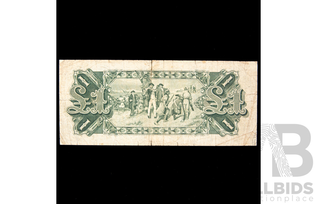 Australian 1927 Riddle Heathershaw One Pound note. K31 310171, R26.