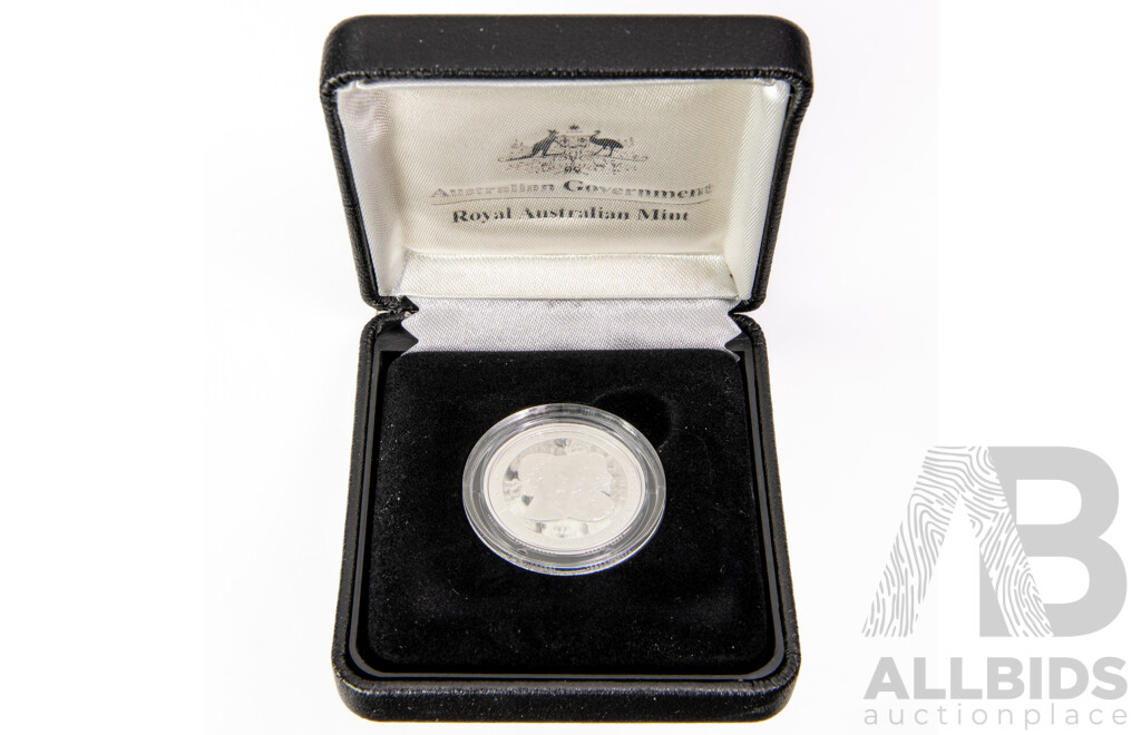 Australian 2010 one hundred Years Australian Coinage fine silver PROOF coin.
