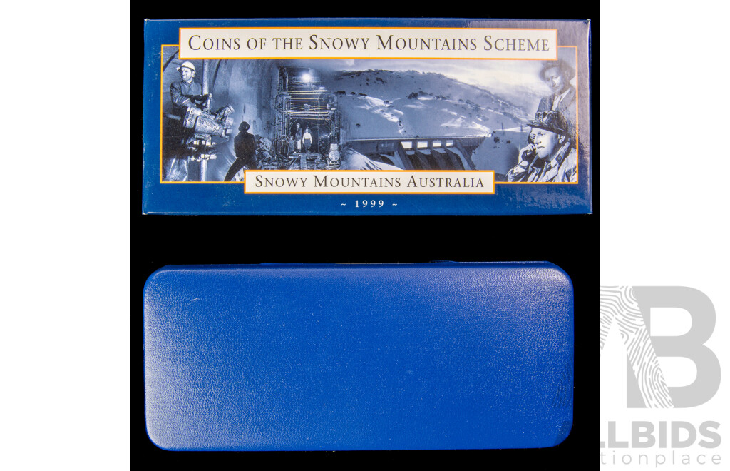 Australian 1999 Snowy Mountains 2 $10 coin set .999