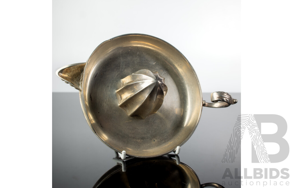 Antique Sterling Silver Citrus Juicer, Hamilton & Inches, Edinburgh, 1906, Weight 228gm