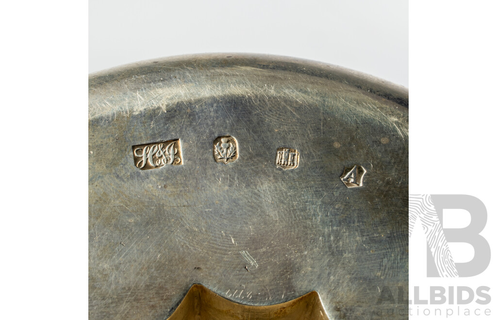 Antique Sterling Silver Citrus Juicer, Hamilton & Inches, Edinburgh, 1906, Weight 228gm