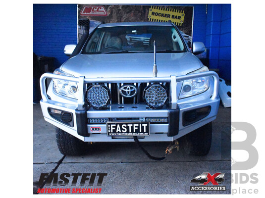ARB Bullbar 1F7 Silver (Part No. 3421840) to PRADO 150 SERIES 2017-2023 DIESEL - Brand New - RRP $3322.00