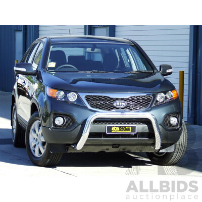 ECB Nudge Bar Silver Hammer Tone (Part No. NBK48SYZ) to KIA SORENTO 10/09 -09/12 - Brand New - RRP $990.00