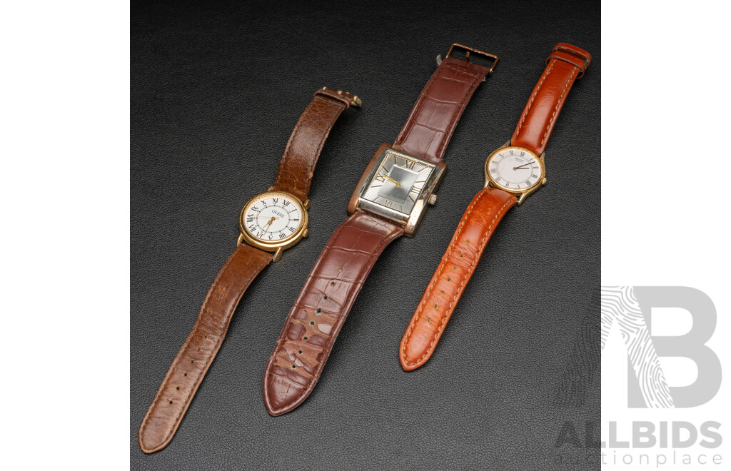Collection of (3) Ladies Dress Watches Including Seiko & Guess