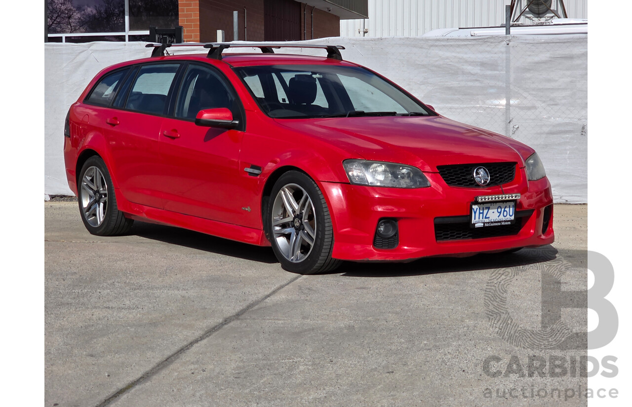 8/2011 Holden Commodore SV6 VE II 4d Sportwagon Red 3.6L