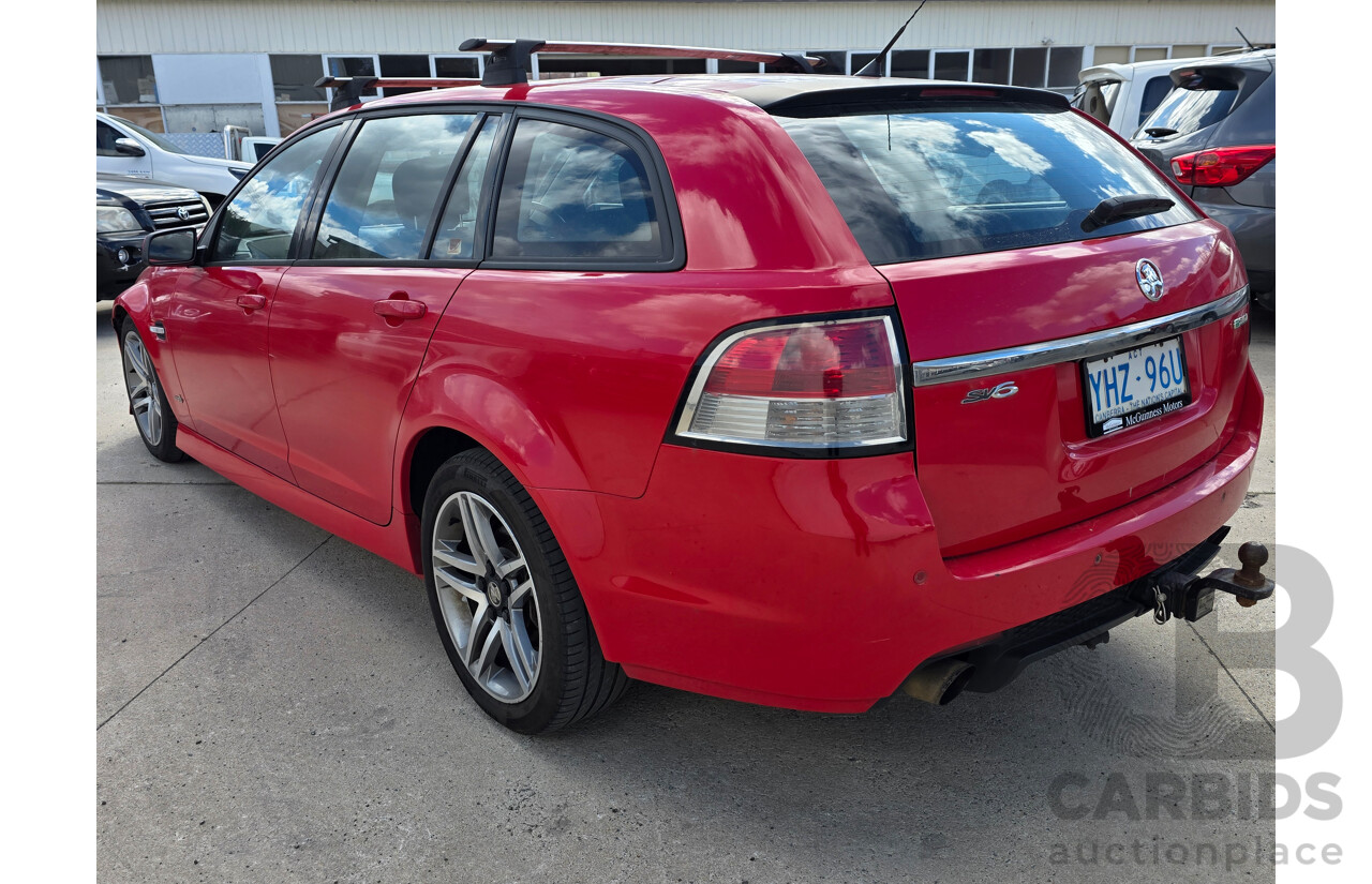 8/2011 Holden Commodore SV6 VE II 4d Sportwagon Red 3.6L