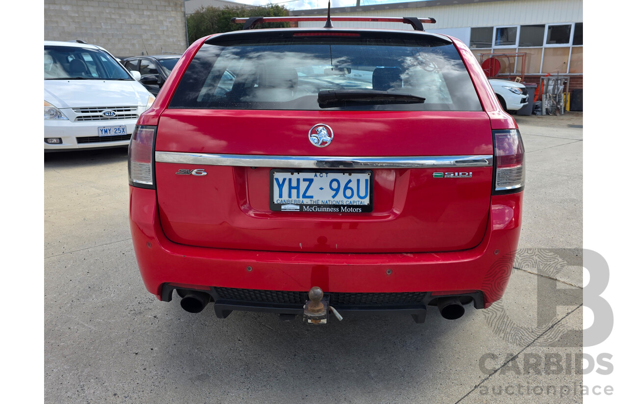 8/2011 Holden Commodore SV6 VE II 4d Sportwagon Red 3.6L