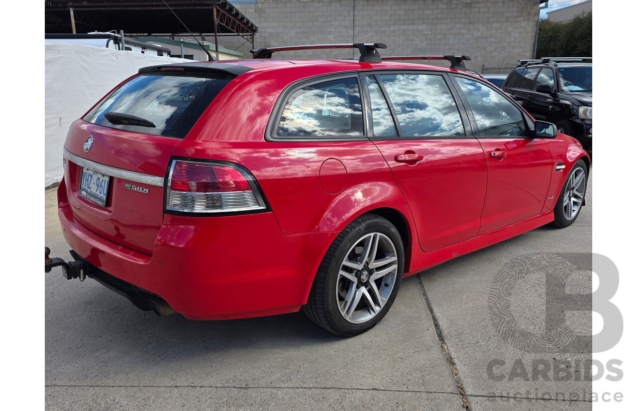 8/2011 Holden Commodore SV6 VE II 4d Sportwagon Red 3.6L
