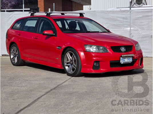 8/2011 Holden Commodore SV6 VE II 4d Sportwagon Red 3.6L