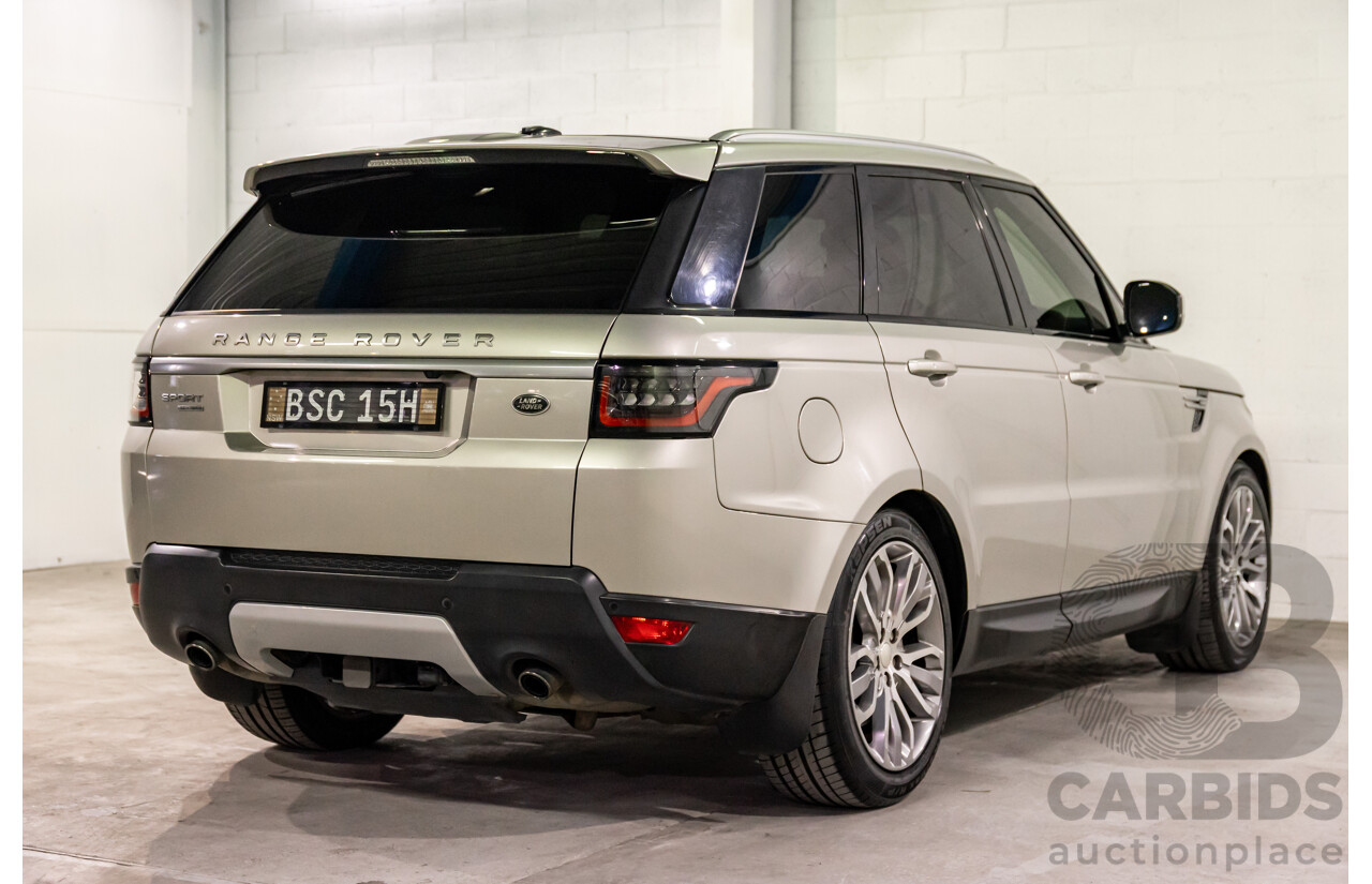 6/2015 Land Rover Range Rover Sport SDV6 HEV HSE Hybrid LW MY15.5 4d Wagon Aruba Gold Metallic 3.0L / 35kw Hybrid
