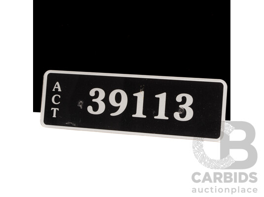 ACT 5-Digit Number Plate - 39113