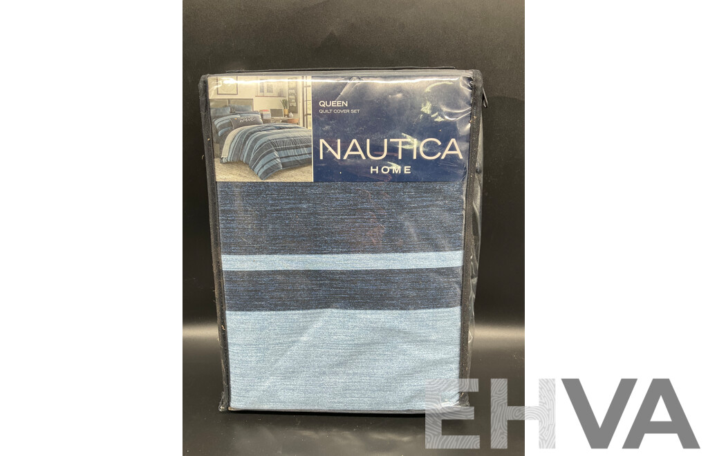 NAUTICA Home Queen Quilt Cover Set - ORP $160