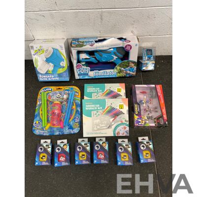 Assorted Kids Toys, Including SONIC Interactive Watch, SONIC Prime Figures and More - Lot of 13
