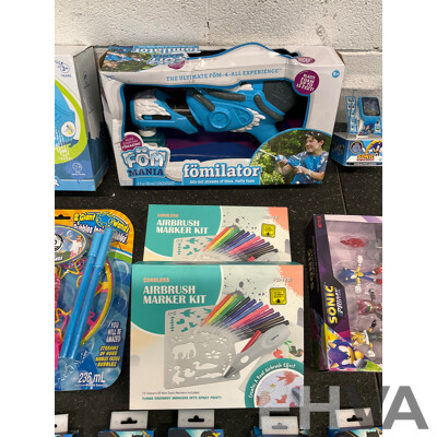 Assorted Kids Toys, Including SONIC Interactive Watch, SONIC Prime Figures and More - Lot of 13