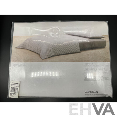 CALVIN KLEIN King Quilt Cover - ORP $299