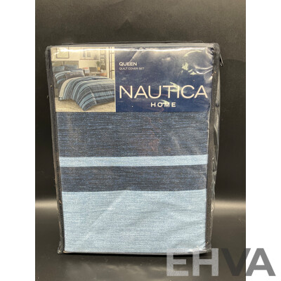 NAUTICA Home Queen Quilt Cover Set - ORP $160