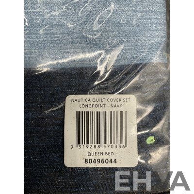 NAUTICA Home Queen Quilt Cover Set - ORP $160