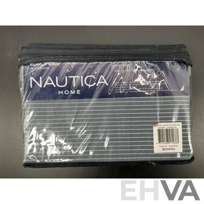 NAUTICA Home Queen Quilt Cover Set and European Pillowcase - ORP $210
