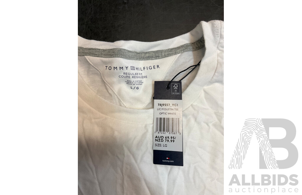 TOMMY HILFIGER, CALVIN KLEIN Men's T-Shirts Size L - ORP $229.99 - Lot of 3