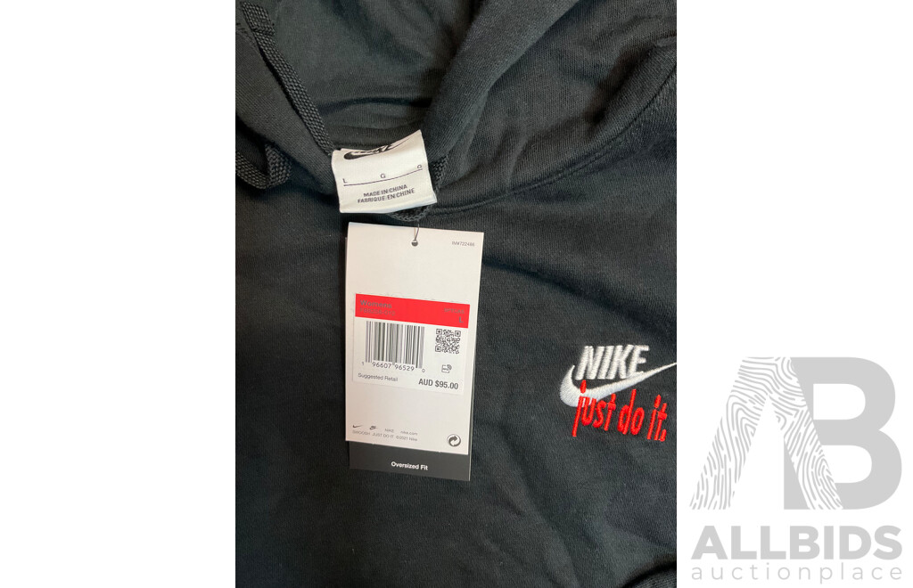 NIKE Women's Hoodie Size L, Track Pants Size M and Wind Jacket Size XL - Lot of 3