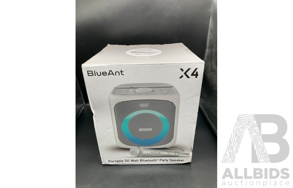 BLUE ANT X4 Portable 50 Watt Bluetooth Party Speaker - ORP $319.95