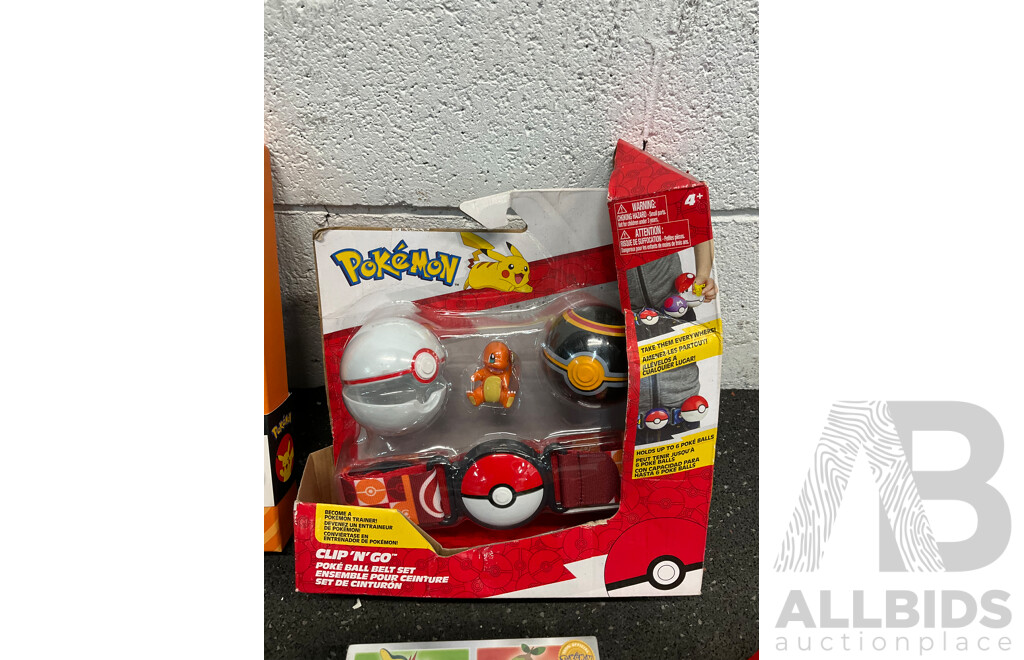 POKEMON Assorted Kids Toys, Books and Colectables - Lot of 6