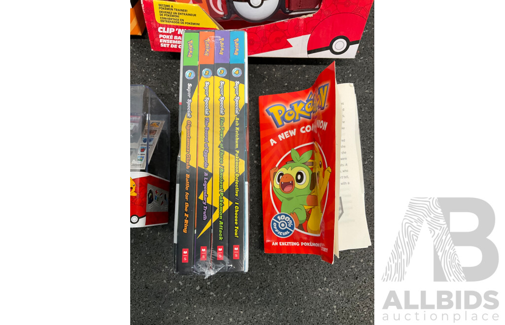 POKEMON Assorted Kids Toys, Books and Colectables - Lot of 6