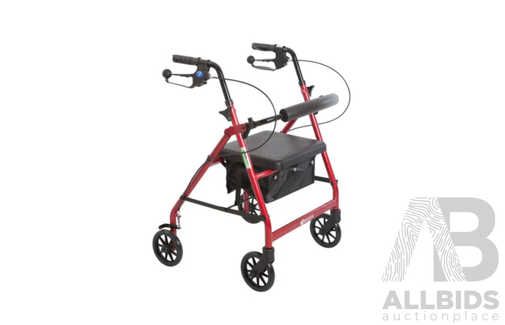 ASPIRE 4 Wheel Rollator Walker with a Seat - ORP $236