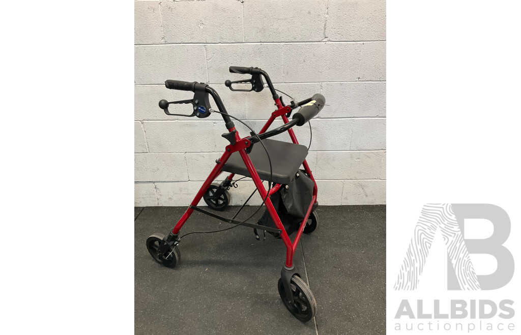 ASPIRE 4 Wheel Rollator Walker with a Seat - ORP $236