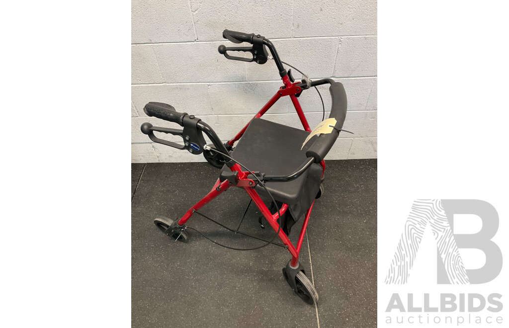 ASPIRE 4 Wheel Rollator Walker with a Seat - ORP $236