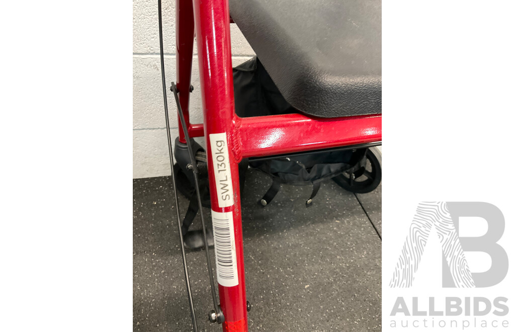 ASPIRE 4 Wheel Rollator Walker with a Seat - ORP $236