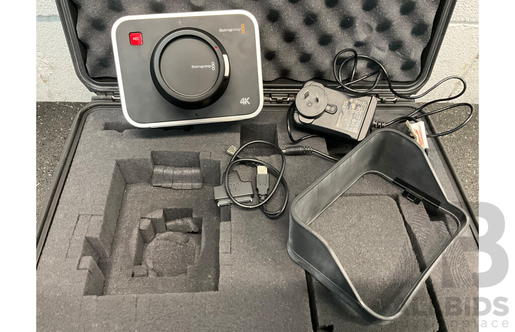 BLACKMAGIC DESIGN 4K Production Cinema Camera in Pelican Storm Carry Case