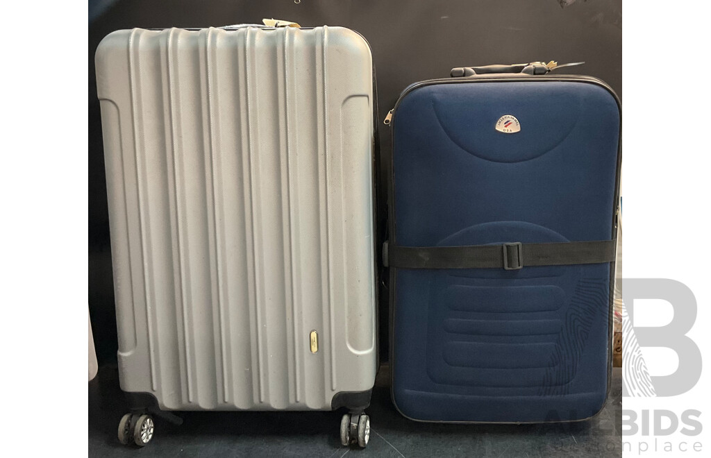 CABANI Travel Suitcase & America Travel Suitcase - Lot of 2
