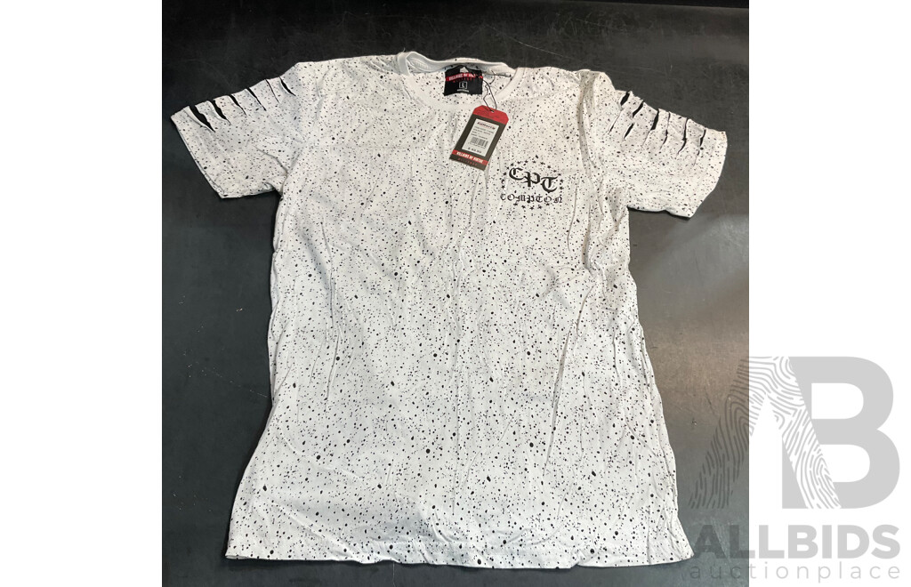 GANT Navy Sweater &  Villains of Virtue T-Shirt Size L for Men & Calvin Klein Jeans T-shirt Size L for Women - Lot of 3