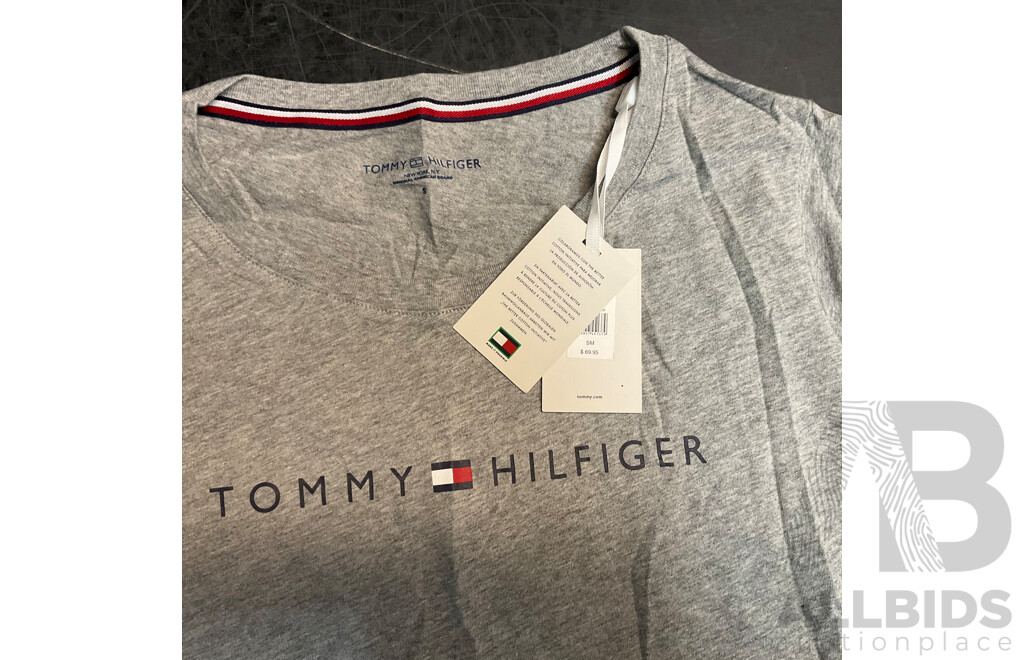 NIKE, Champion, Tommy Hilfiger, Lacoste T-Shirts & Polo Shirts - Size S - Lot of 4