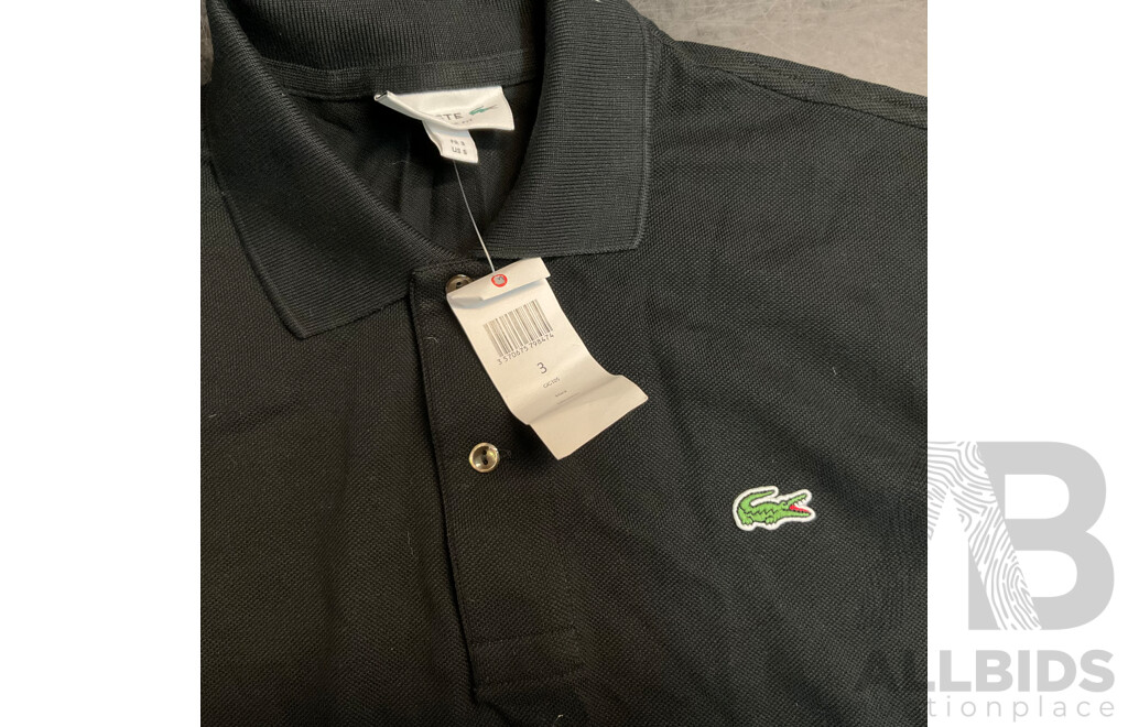NIKE, Champion, Tommy Hilfiger, Lacoste T-Shirts & Polo Shirts - Size S - Lot of 4