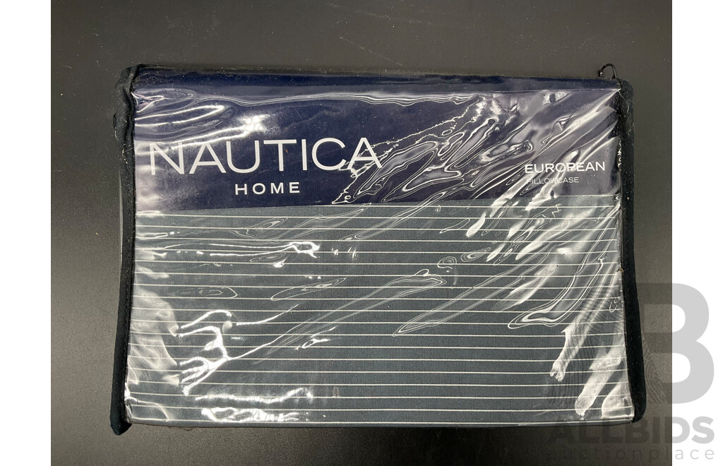 NAUTICA Home Queen Quilt Cover Set and European Pillowcase - ORP $210