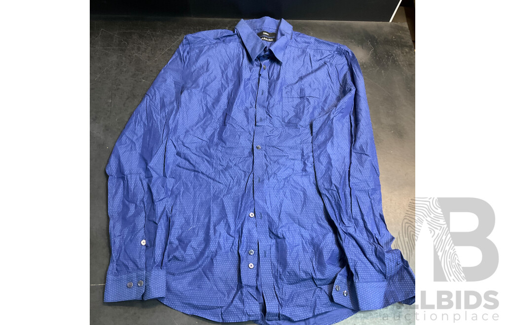 ARTHUR GALAN Size 3 Short Sleeve Shirt & U.S. POLO ASSN & Calibre Size L Long Sleeve Shirt  - Lot of 3