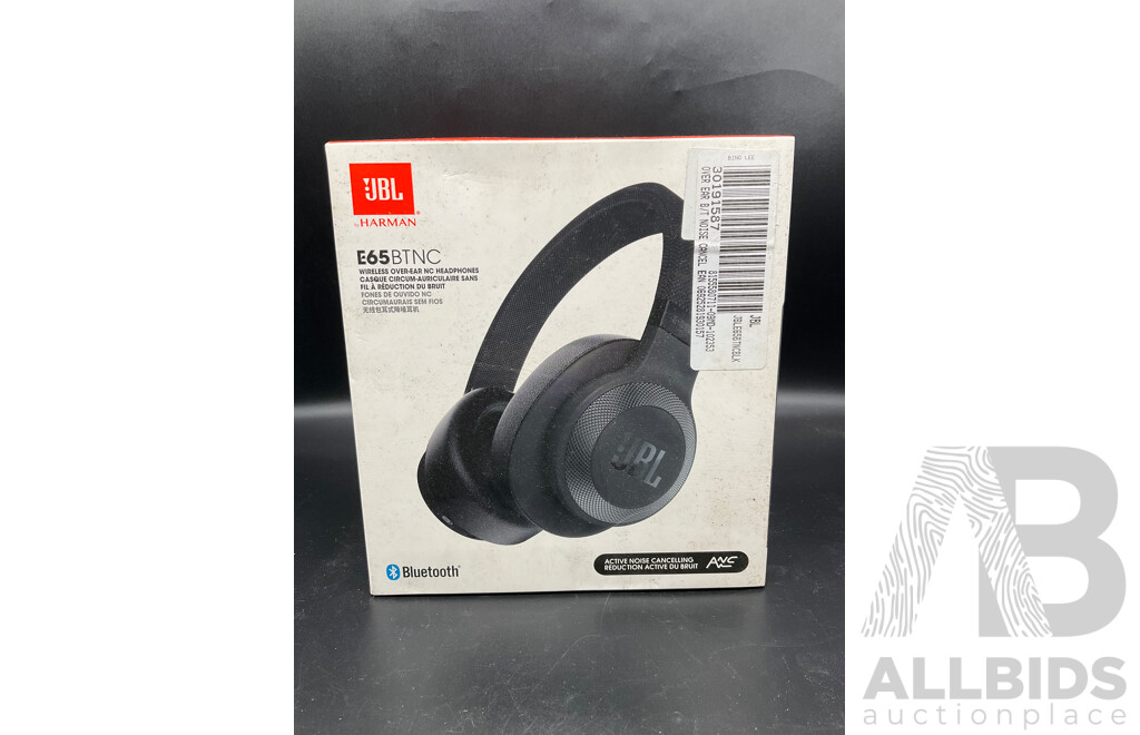 JBL (E65BTNC) Wireless Over-Ear NC Headphones