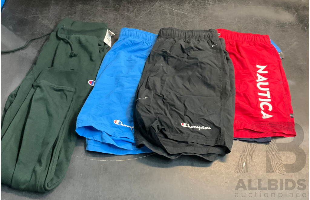 Champion Shorts & Pants & NAUTICA Shorts - Size M - Lot of 4