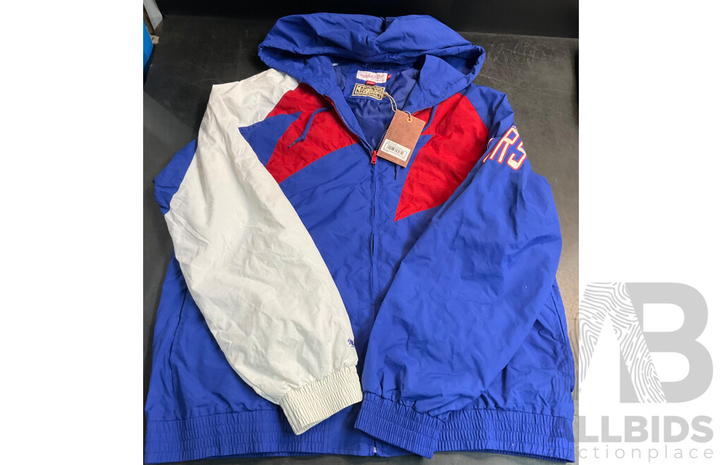 Mitchell & Ness Jacket & Assorted Tees & Shorts  Size 2 XL & 3 XL - Lot of 5