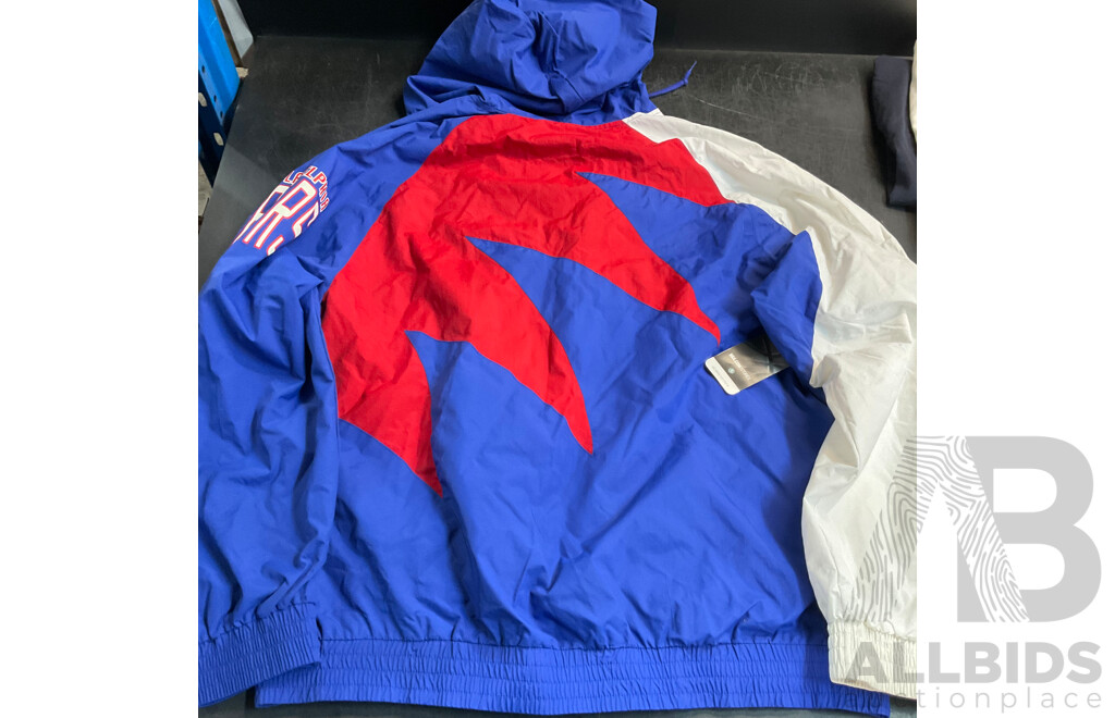 Mitchell & Ness Jacket & Assorted Tees & Shorts  Size 2 XL & 3 XL - Lot of 5